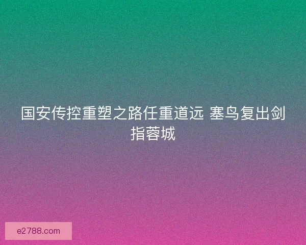 国安传控重塑之路任重道远 塞鸟复出剑指蓉城